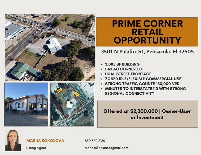 Plus de détails pour 3501 N Palafox St, Pensacola, FL - Commerce de détail à vendre