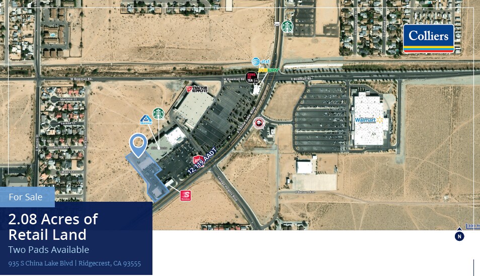 935 S China Lake Blvd, Ridgecrest, CA à vendre Photo du bâtiment- Image 1 de 3