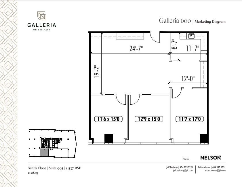 600 Galleria Pky SE, Atlanta, GA à louer Plan d’étage- Image 1 de 1