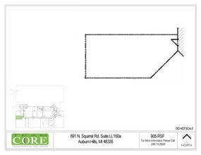 691 N Squirrel Rd, Auburn Hills, MI for lease Floor Plan- Image 1 of 1