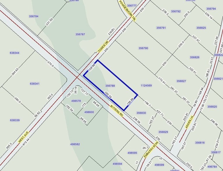 205 W Bitters Rd, San Antonio, TX à louer - Plan cadastral - Image 3 de 4