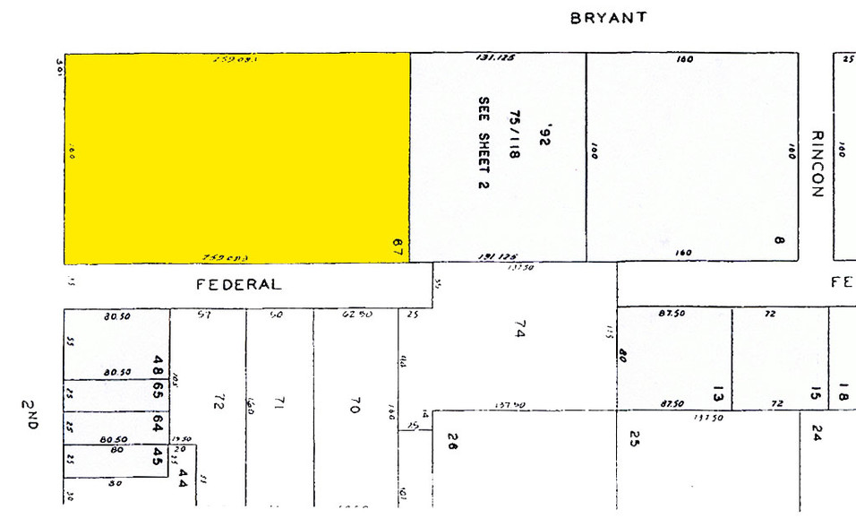 501 2nd St, San Francisco, CA à louer - Plan cadastral - Image 2 de 6