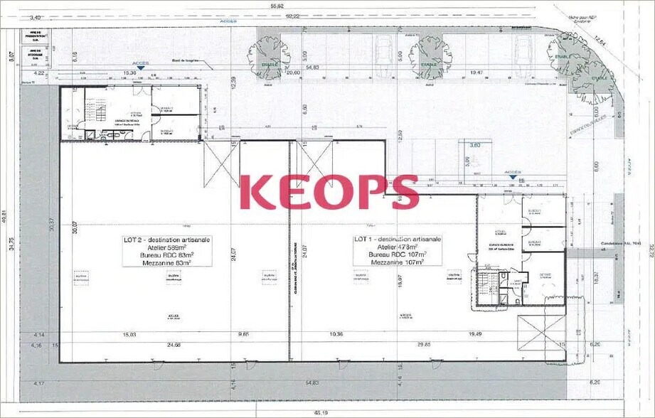 Flex dans Beauzelle à louer - Plan d’étage - Image 2 de 6