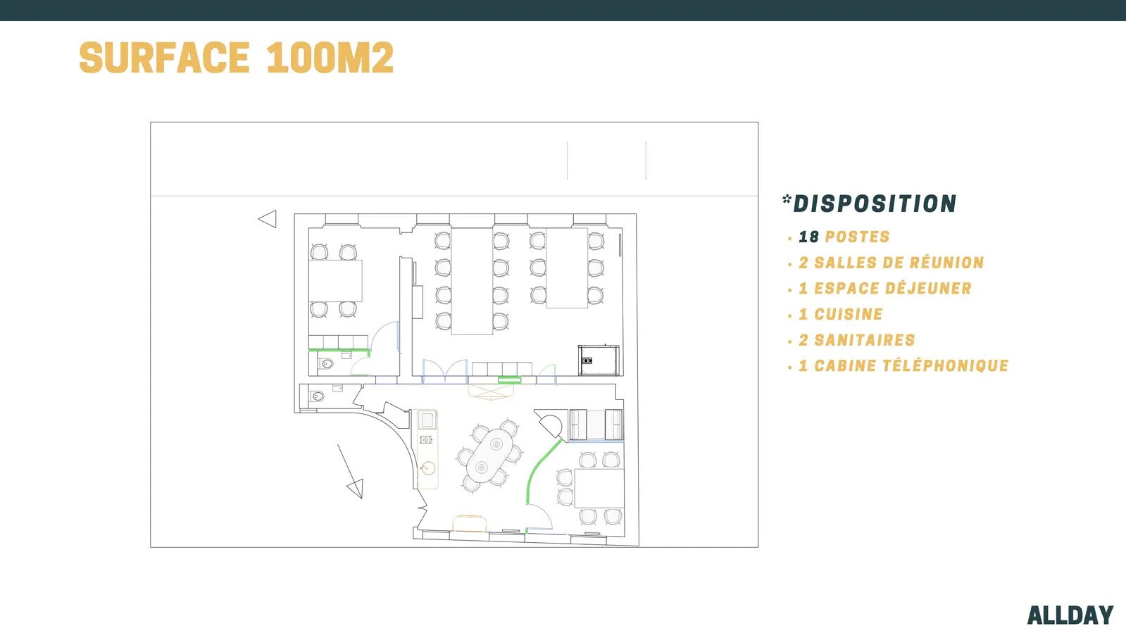 113 Boulevard De Sébastopol, Paris à louer Plan d’étage- Image 1 de 2