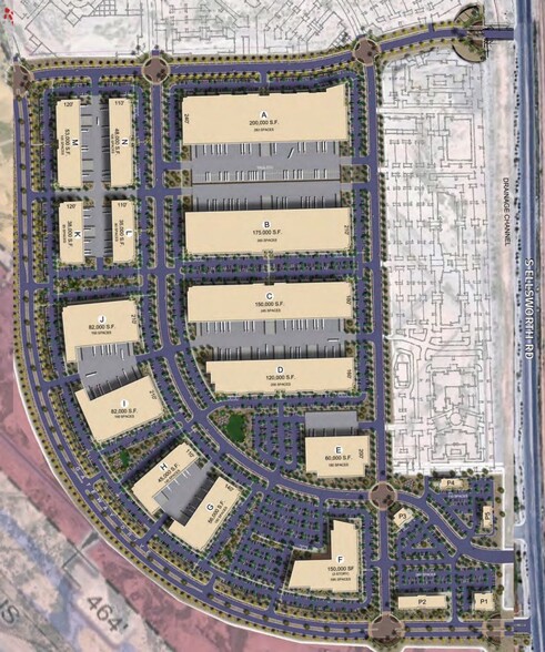 Ellsworth & Ray Rd, Mesa, AZ à vendre - Plan de site - Image 2 de 6