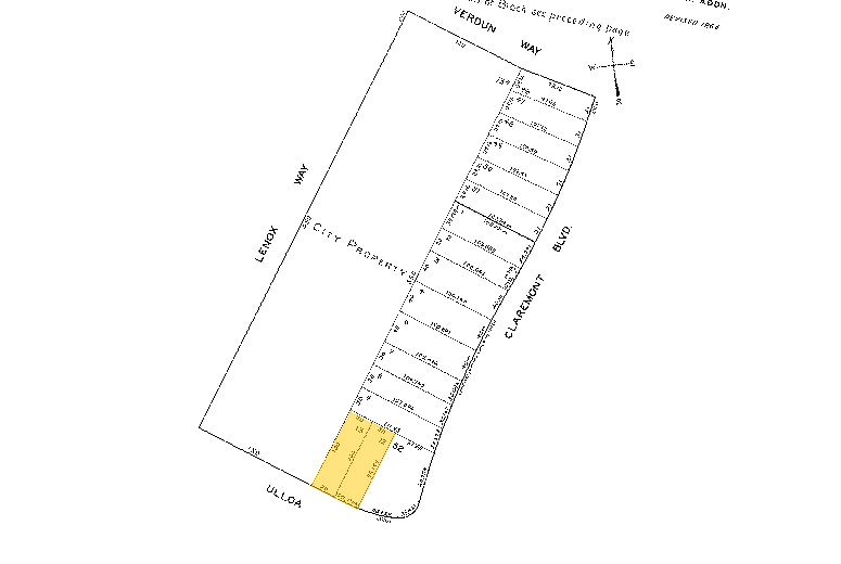 840-850 Ulloa St, San Francisco, CA à vendre - Plan cadastral - Image 2 de 3