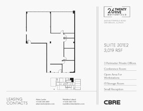 2625 Butterfield Rd, Oak Brook, IL for lease Floor Plan- Image 1 of 2