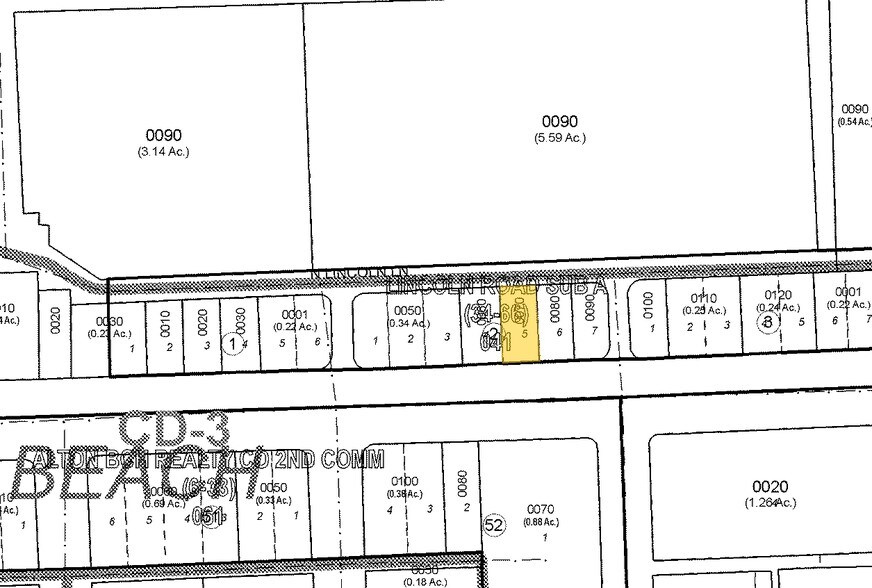 521 Lincoln Rd, Miami Beach, FL for lease - Plat Map - Image 2 of 5