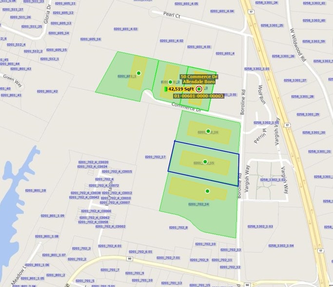 90 Boroline Rd, Allendale, NJ for lease - Plat Map - Image 2 of 6