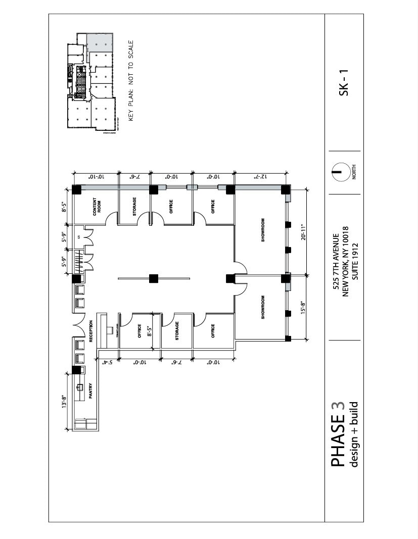 525 Seventh Ave, New York, NY à louer Plan d’étage- Image 1 de 1