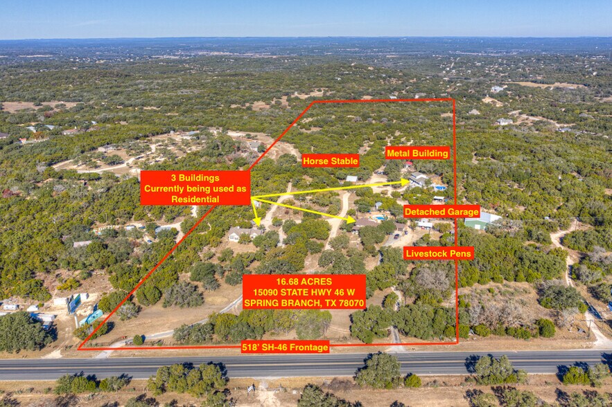 15060-15090 HWY 46, Spring Branch, TX à vendre - Photo du bâtiment - Image 2 de 14