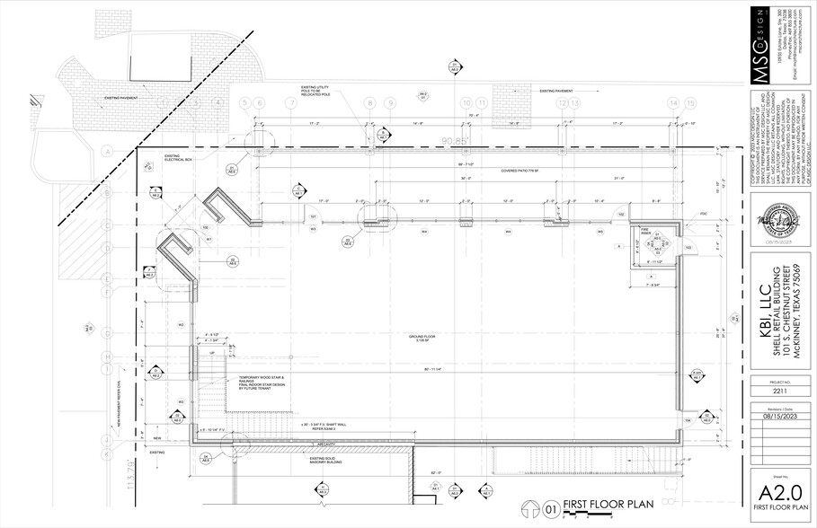 101 S Chestnut St, McKinney, TX à louer - Plan de site - Image 3 de 4