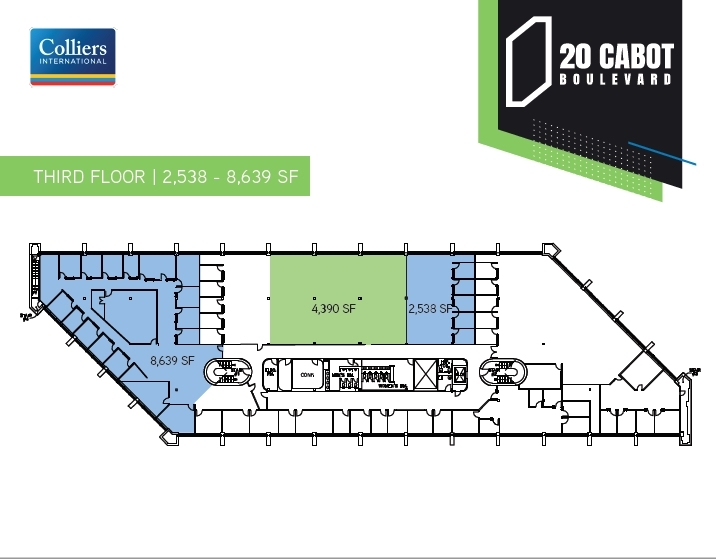 20 Cabot Blvd, Mansfield, MA à louer Plan d  tage- Image 1 de 4