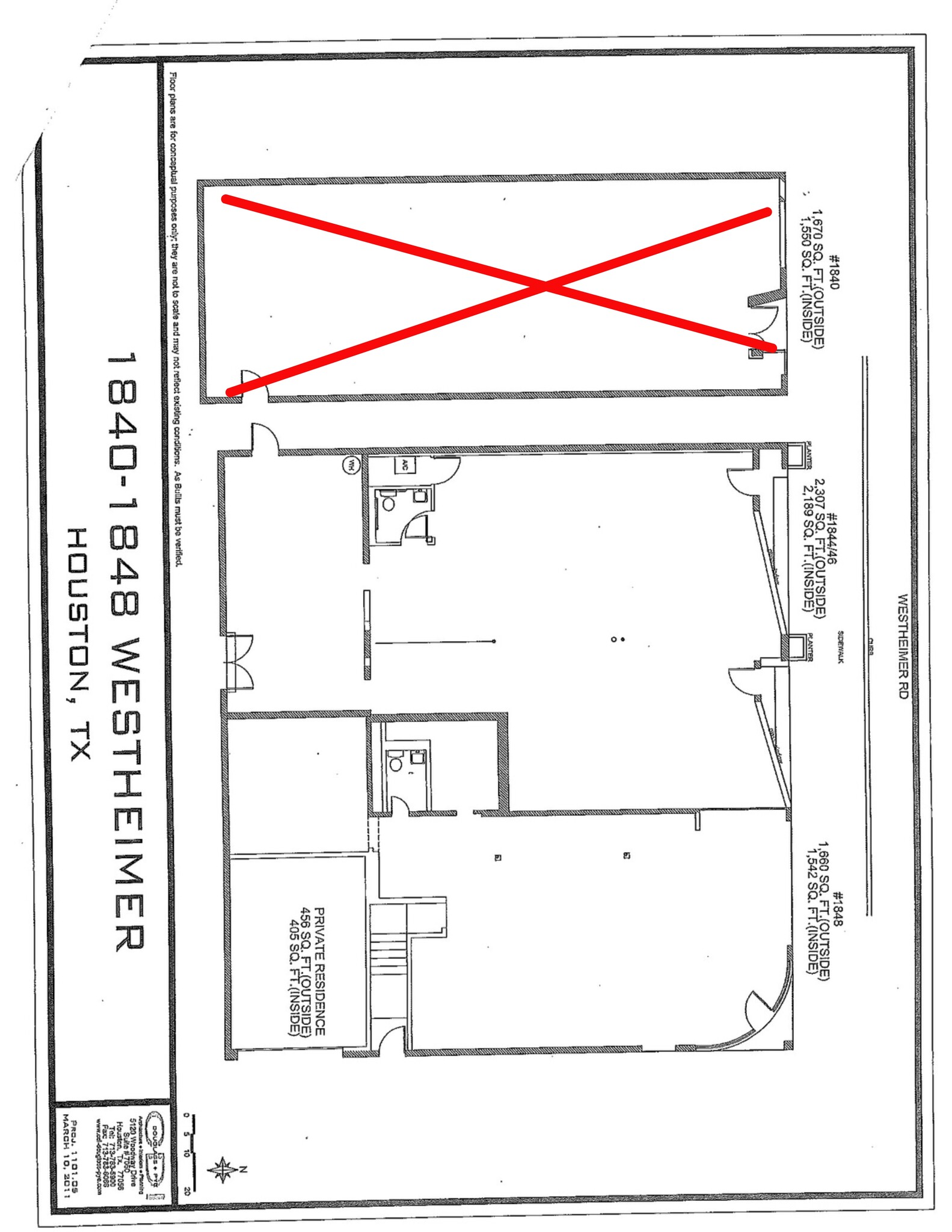 1840 Westheimer Rd, Houston, TX for lease Site Plan- Image 1 of 5