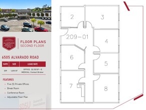 6475 Alvarado Rd, San Diego, CA for lease Floor Plan- Image 1 of 1