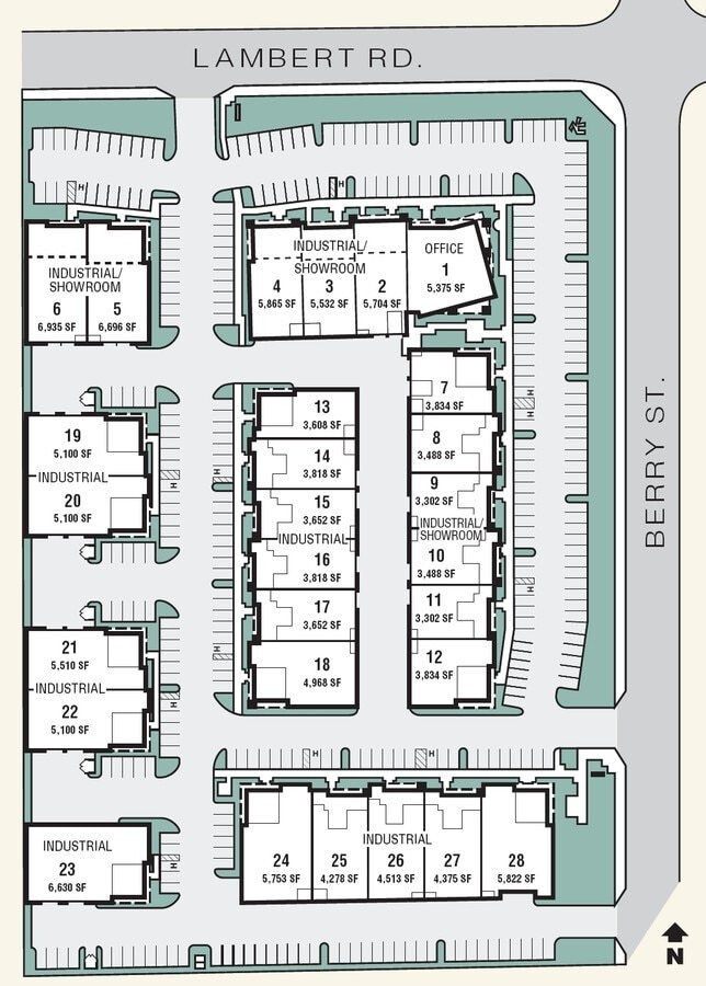 610-640 W Lambert Rd, Brea, CA for lease Aerial- Image 1 of 2