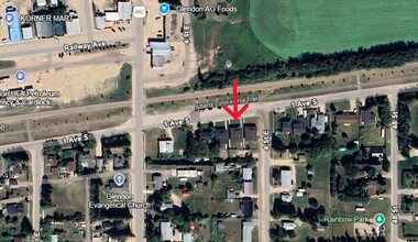 4903 49 Av, Glendon, AB - aerial  map view