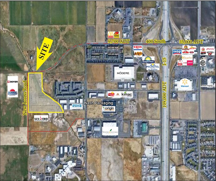 3800 N 650 W, Spanish Fork, UT à vendre - Aérien - Image 3 de 4