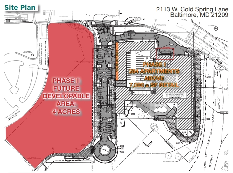 2113 W Cold Spring Ln, Baltimore, MD for lease - Site Plan - Image 2 of 2