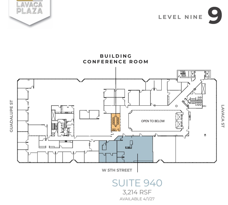 504 Lavaca St, Austin, TX for lease Floor Plan- Image 1 of 1