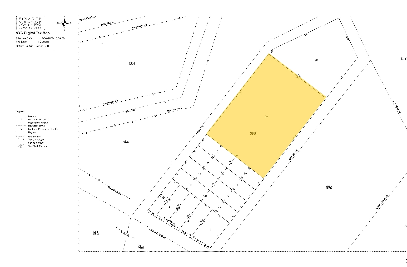 18 Bristol Ave, Staten Island, NY for sale Plat Map- Image 1 of 2