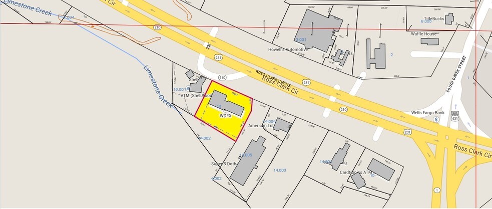 2221 Ross Clark Cir, Dothan, AL à vendre - Plan cadastral - Image 2 de 2