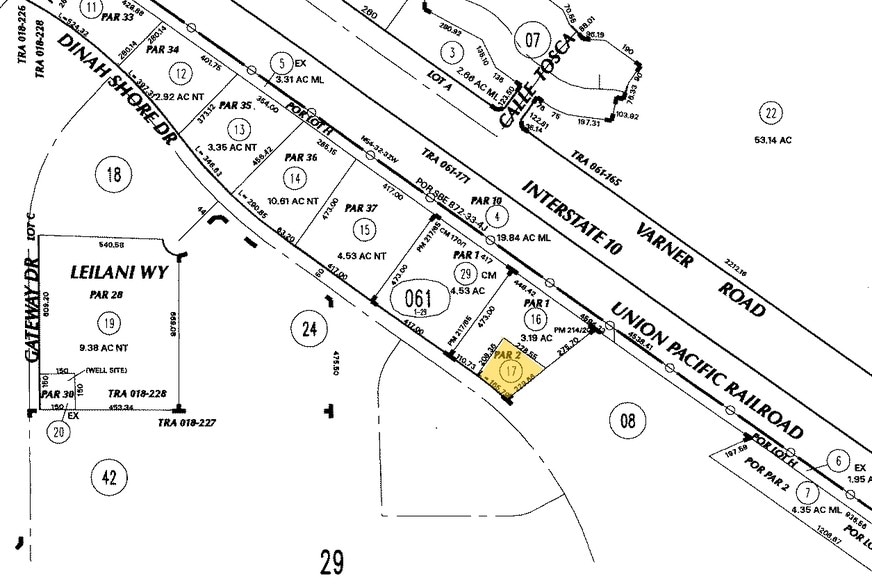 73760 Dinah Shore Dr, Palm Desert, CA for lease - Plat Map - Image 2 of 10
