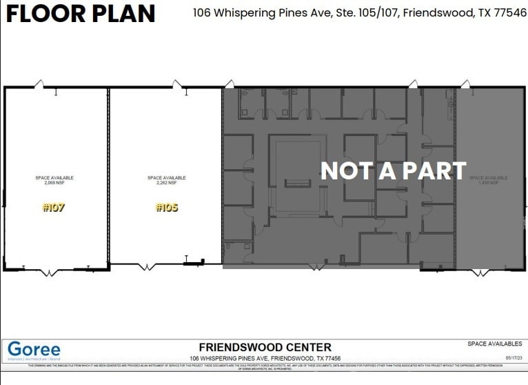 106 Whispering Pines Ave, Friendswood, TX à louer Plan d’étage- Image 1 de 1
