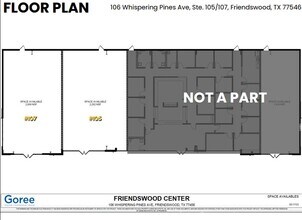 106 Whispering Pines Ave, Friendswood, TX à louer Plan d’étage- Image 1 de 1