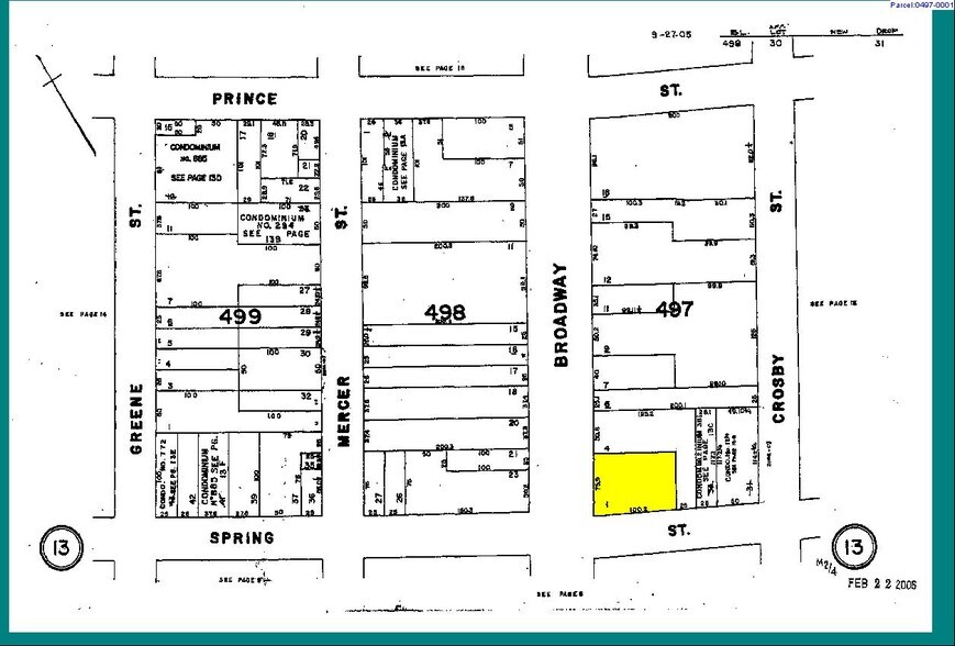 85 Spring St, New York, NY à louer - Plan cadastral - Image 2 de 13
