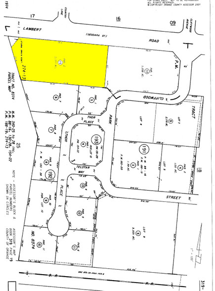 330 E Lambert Rd, Brea, CA for lease - Plat Map - Image 3 of 11