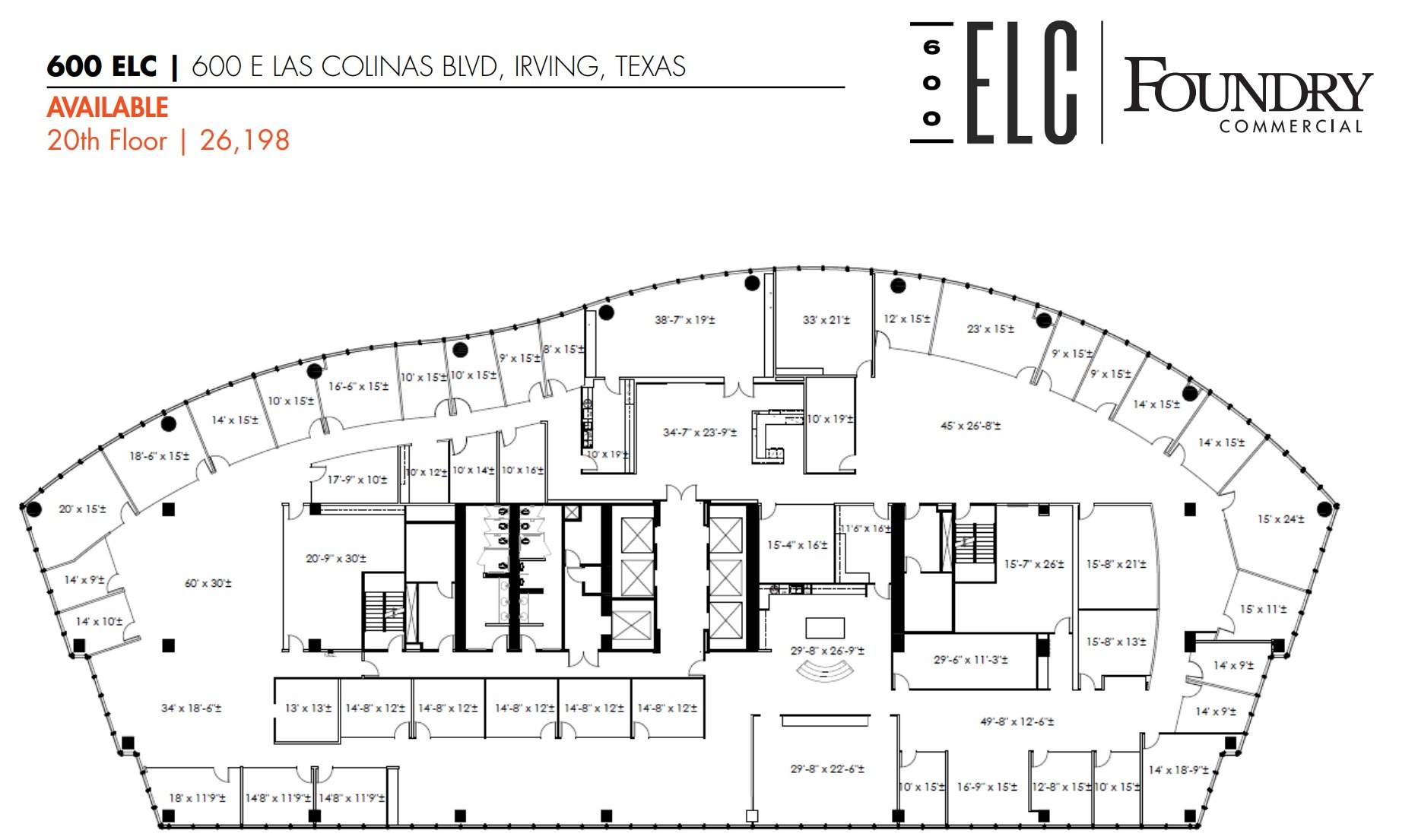 600 E Las Colinas Blvd, Irving, TX à louer Plan d  tage- Image 1 de 1