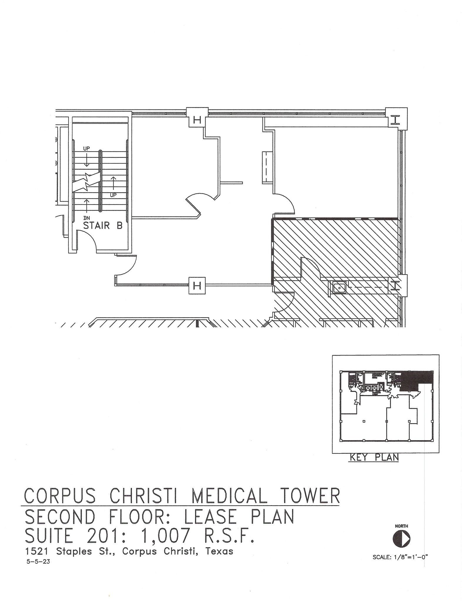 1521 Staples St, Corpus Christi, TX à louer Plan d  tage- Image 1 de 4