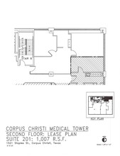 1521 Staples St, Corpus Christi, TX à louer Plan d  tage- Image 1 de 4