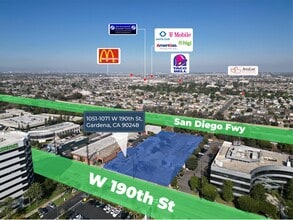 1071 W 190th St, Gardena, CA - AERIAL map view - Image1