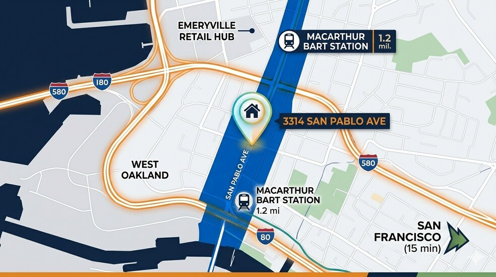 3314 San Pablo Ave, Oakland, CA à vendre - Photo du bâtiment - Image 2 de 5