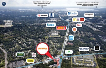 5581 Soutel Dr, Jacksonville, FL - Aerial map view - Image1