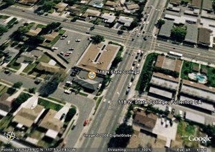 118 N State College Blvd, Fullerton, CA - Aerial  map view