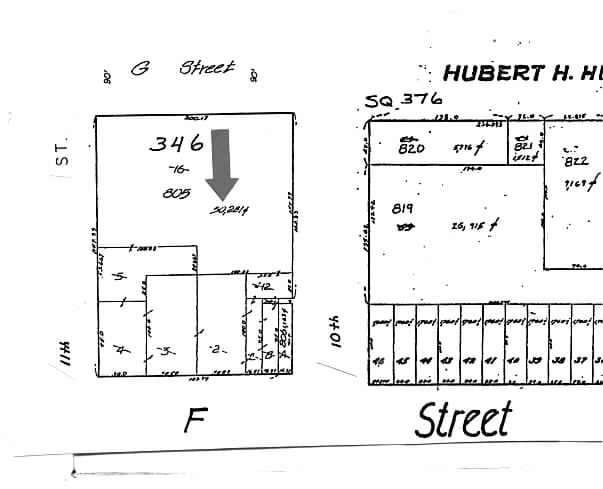 1025 F St NW, Washington, DC for lease - Plat Map - Image 2 of 24