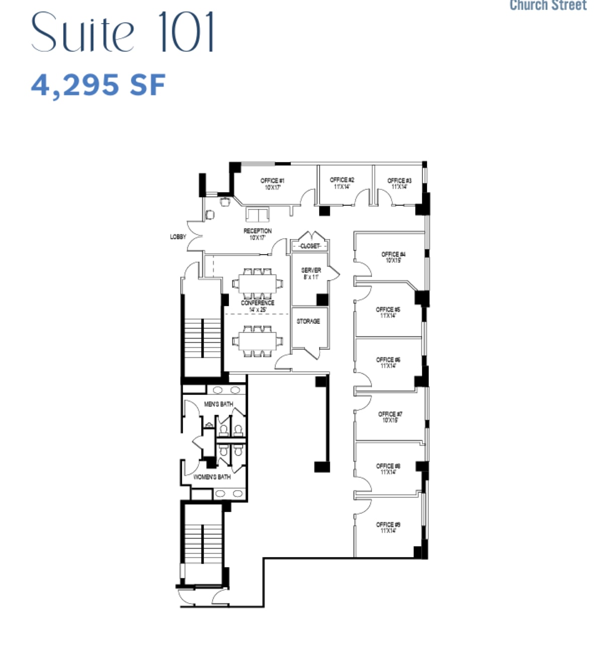 1 Church St, Rockville, MD à louer Plan d’étage- Image 1 de 1
