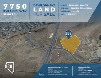 Plus de détails pour 7750 Pyramid Hwy, Sparks, NV - Terrain à vendre