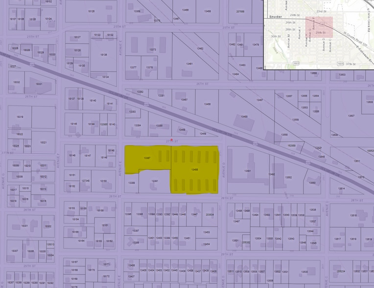 402 27th St, Snyder, TX for sale - Plat Map - Image 3 of 9