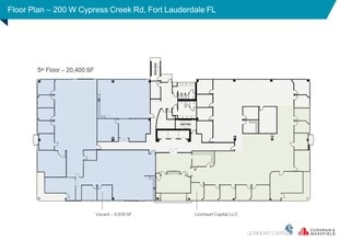 200 W Cypress Creek Rd, Fort Lauderdale, FL à louer Plan de site- Image 2 de 2