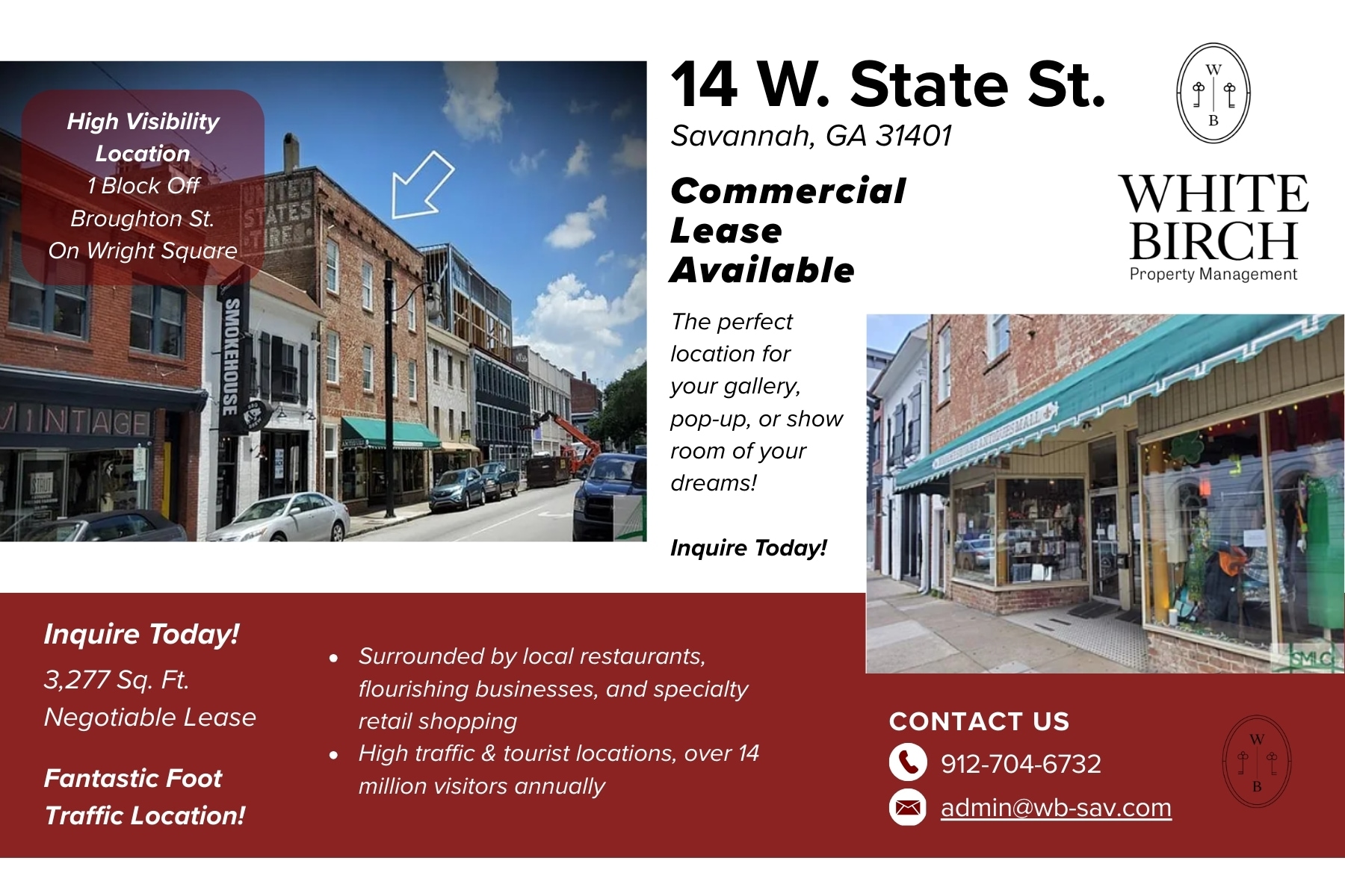 14 W State St, Savannah, GA for lease Interior Photo- Image 1 of 1