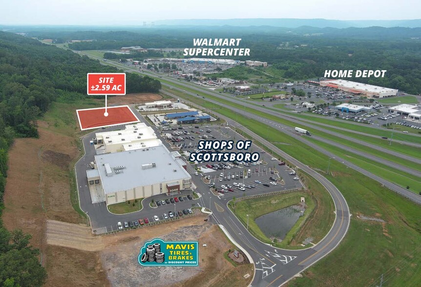 24540 John T Reid Pky, Scottsboro, AL for sale - Aerial - Image 2 of 3