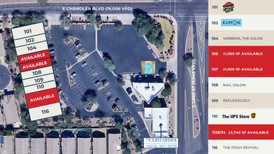 3145 E Chandler Blvd, Phoenix, AZ à louer Plan de site- Image 2 de 2