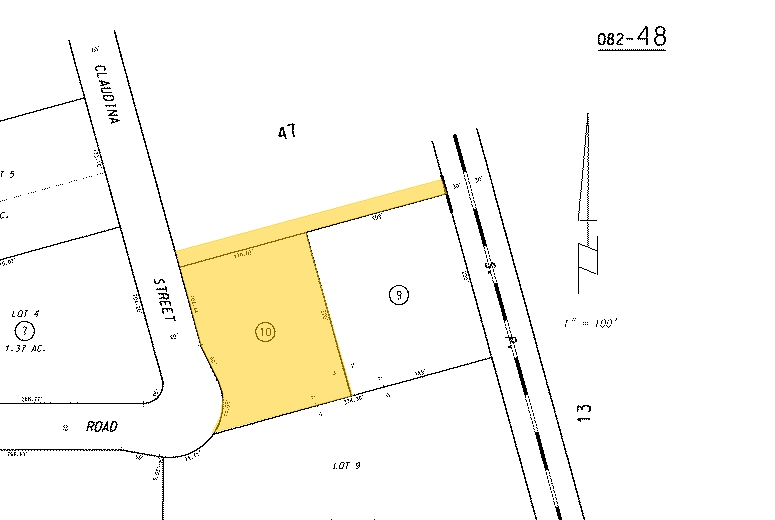 1354 S Claudina St, Anaheim, CA for lease - Plat Map - Image 2 of 2
