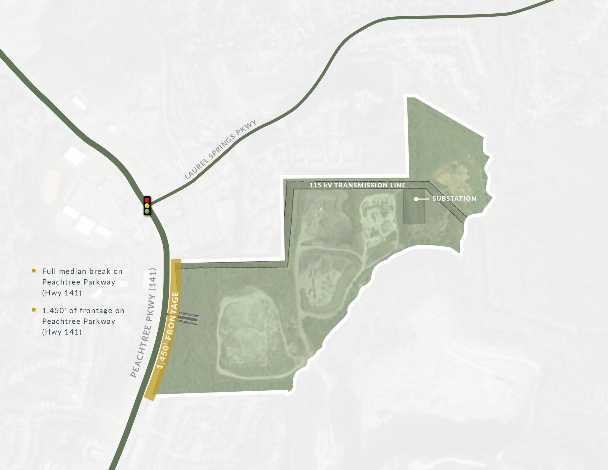 115 Acres on Hwy 141, Suwanee, GA for sale Primary Photo- Image 1 of 3