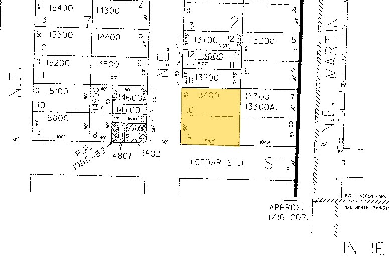 311 NE Shaver St, Portland, OR à louer - Plan cadastral - Image 2 de 5