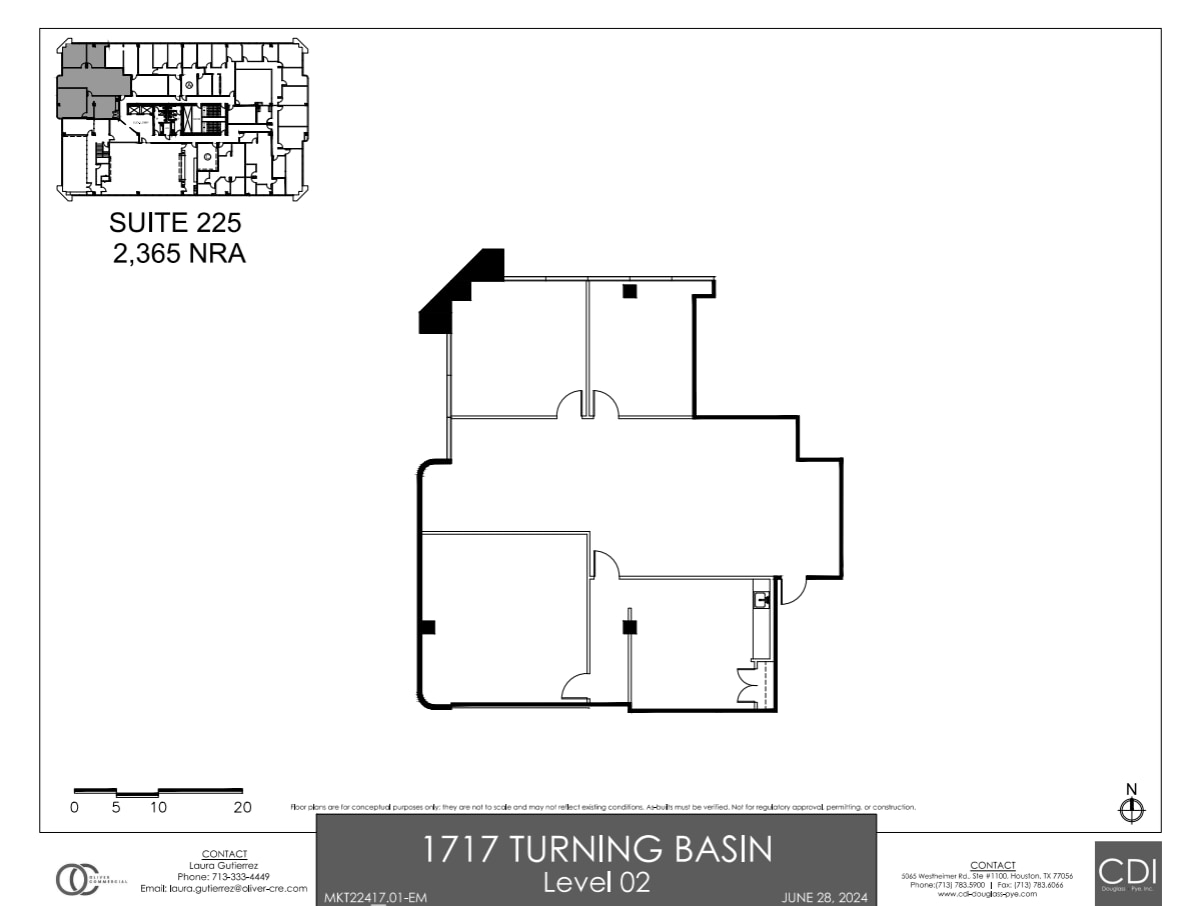 1717 Turning Basin Dr, Houston, TX for lease Site Plan- Image 1 of 1